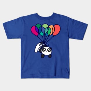 Kawaii Balloon Panda Kids T-Shirt